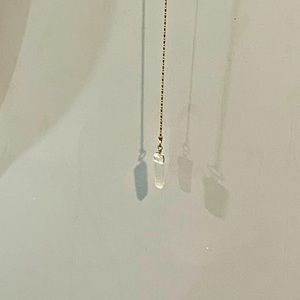 Long, crystal necklace